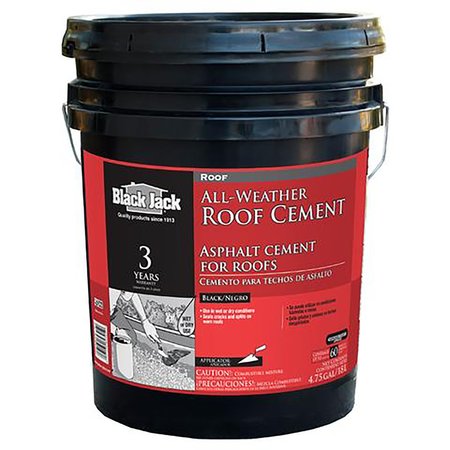 BLACK JACK Gloss Black Patching Cement All-Weather Roof Cement 5 gal 6230-9-30